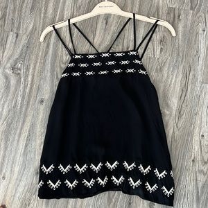 LOFT black flowy tank